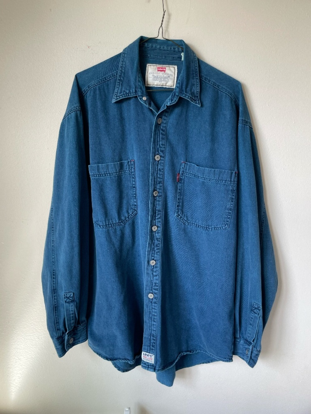 vintage Levi's red tab shirt jacket medium indigo blue